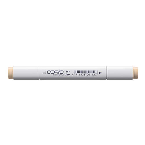 COPIC Classic Marker Typ E - 53, Raw Silk, professioneller Layoutmarker, mit einer breiten und einer feinen Spitze von Copic