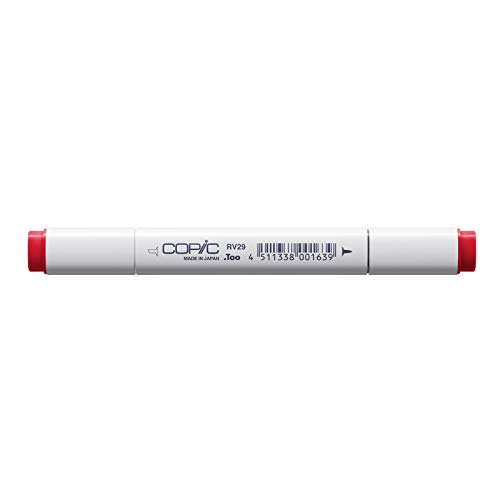 COPIC Classic Marker Typ RV - 29, Crimson, professioneller Layoutmarker, mit einer breiten und einer feinen Spitze von Copic