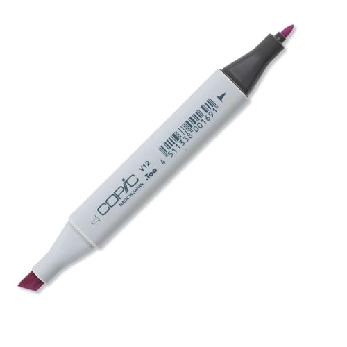 COPIC Classic Marker Typ V - 12, Pale Lilac, professioneller Layoutmarker, mit einer breiten und einer feinen Spitze von Copic