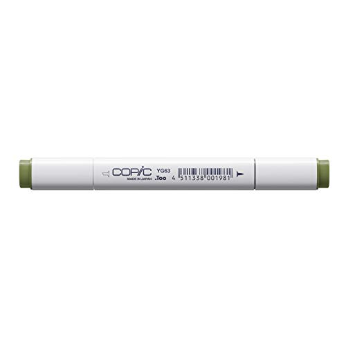 COPIC Classic Marker Typ YG - 63, Pea Green, professioneller Layoutmarker, mit einer breiten und einer feinen Spitze von Copic