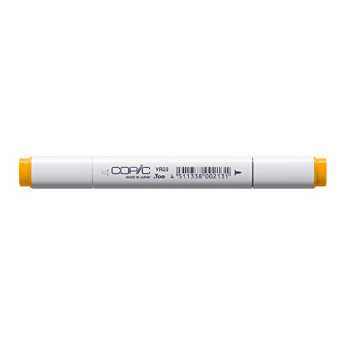 COPIC Classic Marker Typ YR - 23, Yellow Ochre, professioneller Layoutmarker, mit einer breiten und einer feinen Spitze von Copic