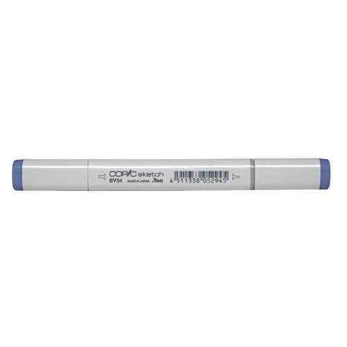 COPIC Sketch Marker Typ BV - 34, Bluebell, professioneller Pinselmarker, mit einer Super-Brush-Spitze und einer Medium-Broad-Spitze COPIC Sketch Marker Typ BV - 34, Bluebell, professioneller Pinselmarker, mit einer Super-Brush-Spitze und einer Medium-Broad-Spitze von Copic