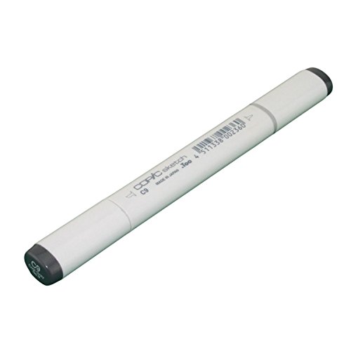 COPIC Sketch Marker Typ C - 9, cool gray No. 9, professioneller Pinselmarker, alkoholbasiert, mit einer Super-Brush-Spitze und einer Medium-Broad-Spitze COPIC Sketch Marker Typ C - 9, cool gray No. 9, professioneller Pinselmarker, alkoholbasiert, mit einer Super-Brush-Spitze und einer Medium-Broad-Spitze von Copic
