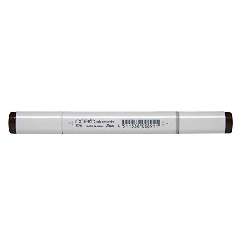 COPIC Sketch Marker Typ E - 79, Cashew, professioneller Pinselmarker, mit einer Super-Brush-Spitze und einer Medium-Broad-Spitze von Copic