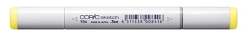 COPIC Sketch Marker Typ Y - 04, Acacia, professioneller Pinselmarker, mit einer Super-Brush-Spitze und einer Medium-Broad-Spitze von Copic