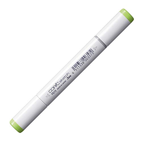 COPIC Sketch Marker Typ YG - 13, Chartreuse, professioneller Pinselmarker, mit einer Super-Brush-Spitze und einer Medium-Broad-Spitze von Copic