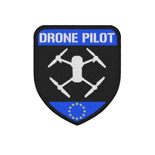 Copytec Patch Europe Drone Pilot Drohne Kamera Aufnäher Europa EU Beruf #36735 von Copytec