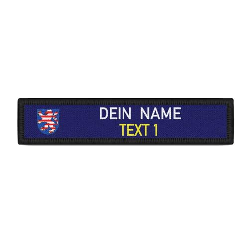 Namensschild Hessen Feuerwehr Wunschtext Rettungdienst personalisierbar #40501 von Copytec