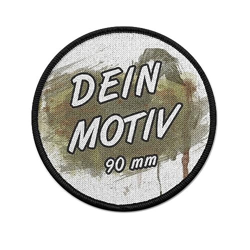 Patch Aufnäher rund 90 mm Durchmesser mit Wunschmotiv personalisiert #39878 von Copytec