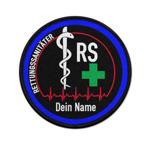 Patch Rettungssanitäter RS personalisiert Sanitäter mit deinem Namen #40185 von Copytec