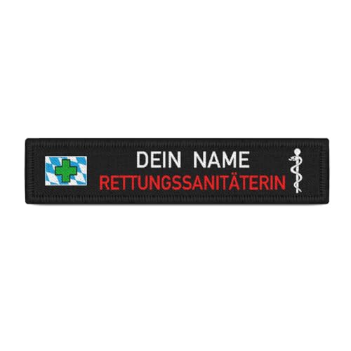 Rettungssanitäterin Bayern Namen-Schild Patch Bavaria Feuerwehr Aufnäher#39559 von Copytec