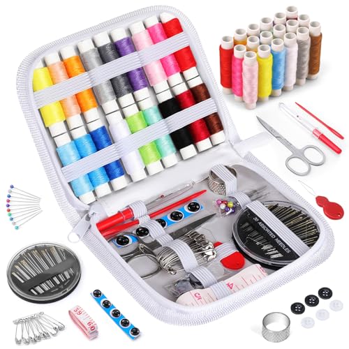 Coquimbo Nähset mit Nähzubehör, Nähzeug Geschenke für Mama Anfänger Reisende Kinder, Nähset Grundausstattung Sewing Kit für Hause Reise Camping & Notnähen mit Nähgarn Nähnadeln Schere Maßband Coquimbo Nähset mit Nähzubehör, Nähzeug Geschenke für Mama Anfänger Reisende Kinder, Nähset Grundausstattung Sewing Kit für Hause Reise Camping & Notnähen mit Nähgarn Nähnadeln Schere Maßband von Coquimbo