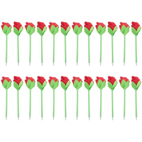 Corghd 24 Stück gefüllte -Kugelschreiber, niedliche Stifte, -Stifte, zuverlässige , Plüsch-Bouquet-Stifte von Corghd