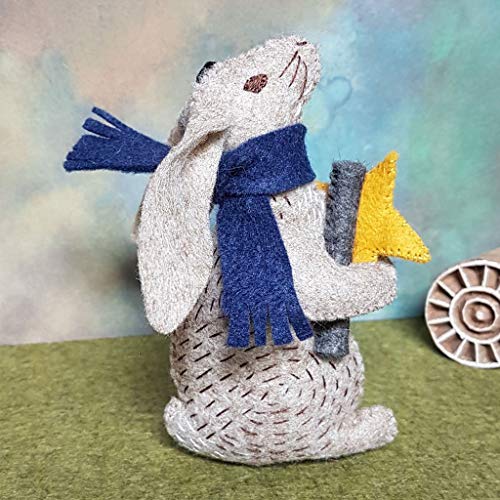 Corinne Lapierre Prof Hare Stargazer Filz-Mini-Set, klein von Corinne Lapierre