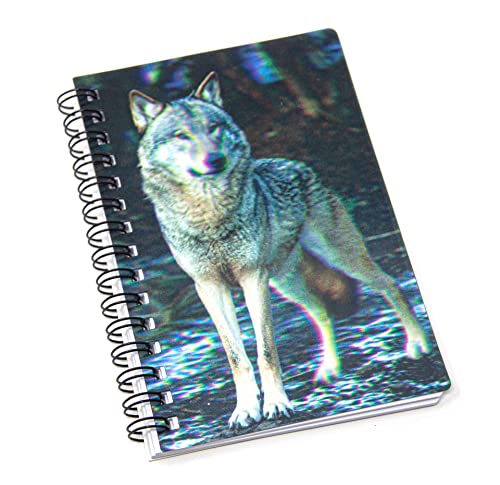 3D Notizbuch - Wolf - klein von Cornelißen