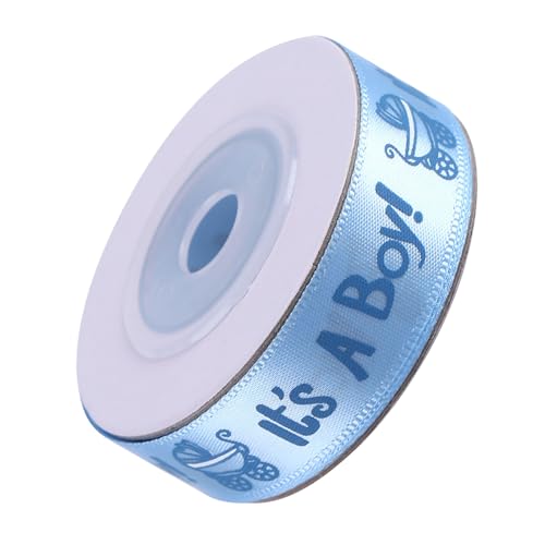 Blau/Rosa Babyparty-Partyband, „It's a Boy/Girl “-Satinband, 10 Yards (Blau) von Cornesty