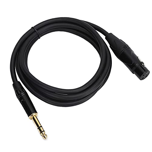 Cornesty Ausgewogener XLR-weibliches Bis 1/4in 6,35-mm-Patch-Kabel, 22AWG Sauerstofffreies Kupfer mit Abschirmtätigkeit, Hochschulklangqualität, Hochleistungsstruktur für Studio oder von Cornesty