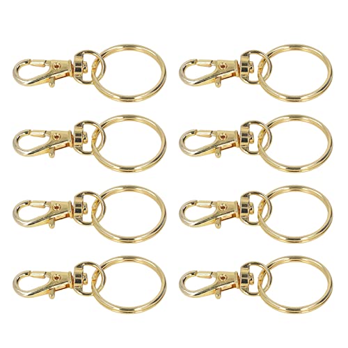 Goldfarbener Karabinerverschluss für Schlüsselringe, Rostfreies Metall, Schlüsselanhänger-Haken, DIY-Schmuck-Clips von Cornesty