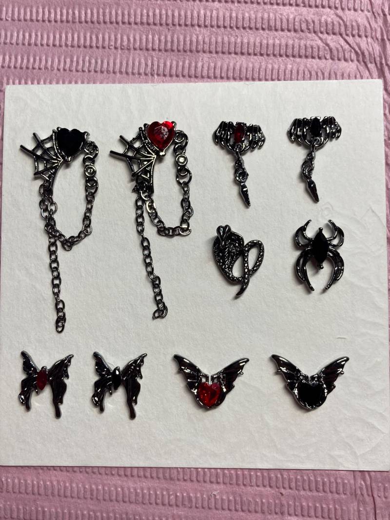 Goth/Dark Nail Charms 1Pc von Cosi17