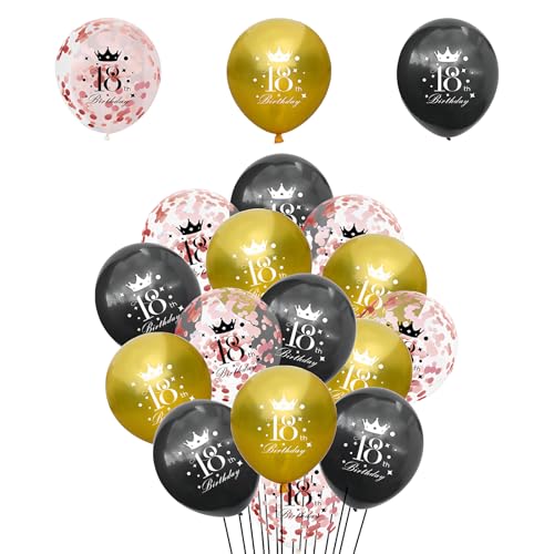 15 Stück Kunterbunte Luftballons 12. Geburtstag Ballon für Jungen Mädchen 12 Zoll Zahl Geburtstag Ballons Mehrfarbige Latex Luftballons Konfetti Party Luftballons für Dekoration von Cosiesnest