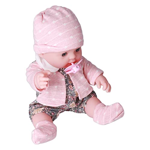 Cosiki Echte Babypuppen, die Echt Aussehen, Echte Babypuppen mit Floralen Details, Passender Mütze, Waschbares 12-Zoll-Spielzeug mit Weichem Körper, Schwarze Babypuppen für Ihr Kind (#2) von Cosiki