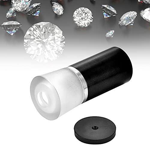 Diamant-Viewer, Schmuck-Diamant-Viewer, Diamant-Schneidlupe, Herzen und Pfeile, Edelsteine, Schmucklupe, 10-fache Lupe, Schmuck-Viewer (Black) von Cosiki