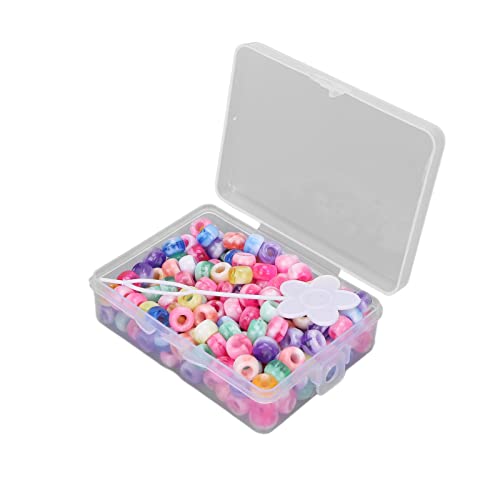 Pastell-Perlen, Bonbonfarbenes -Perlen-Set, DIY-Schmuckherstellung, Perlen mit Aufbewahrungsbox, 200 Stück Bonbon-Perlen für Armbänder Zum Basteln von Armbändern, Halsketten und von Cosiki