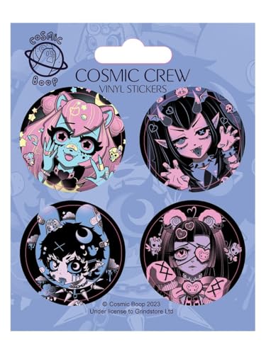 Cosmic Boop Cosmic Crew Vinyl Sticker Set Sticker Pack 10x12.5cm von Cosmic Boop