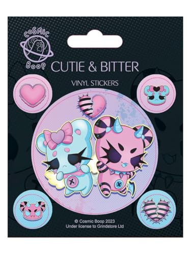 Cosmic Boop Cutie & Bitter Vinyl Sticker Set Sticker Pack 10x12.5cm von Cosmic Boop