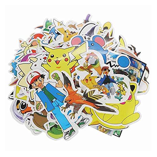 Hochwertiges Poke Vinyl Sticker Set aus PVC | 60 Stück Aufkleber von CosplayStudio