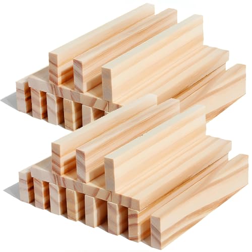 30 Stück Holzklötzchen zum Basteln Bastelklötzchen Holzleiste 100x20x7 mm Bastelholz Klötzchen Holzbausteine Bastelklötzchen Hölzchen Holzklötze Holzleiste Holzstäbchen Basteln Holz von Cosswe