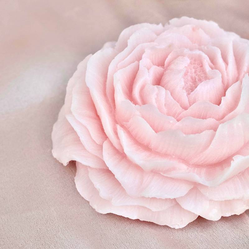 Seife Rose in Weiß Und Rosa - Handgefertigt Aus Glycerin von CottageandRose