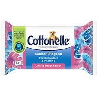 Cottonelle Feuchtes Toilettenpapier Sauber Pflegend 1-lagig, 42 Tücher von Cottonelle