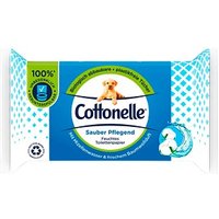 Cottonelle Feuchtes Toilettenpapier Sauber Pflegend 1-lagig, 42 Tücher von Cottonelle