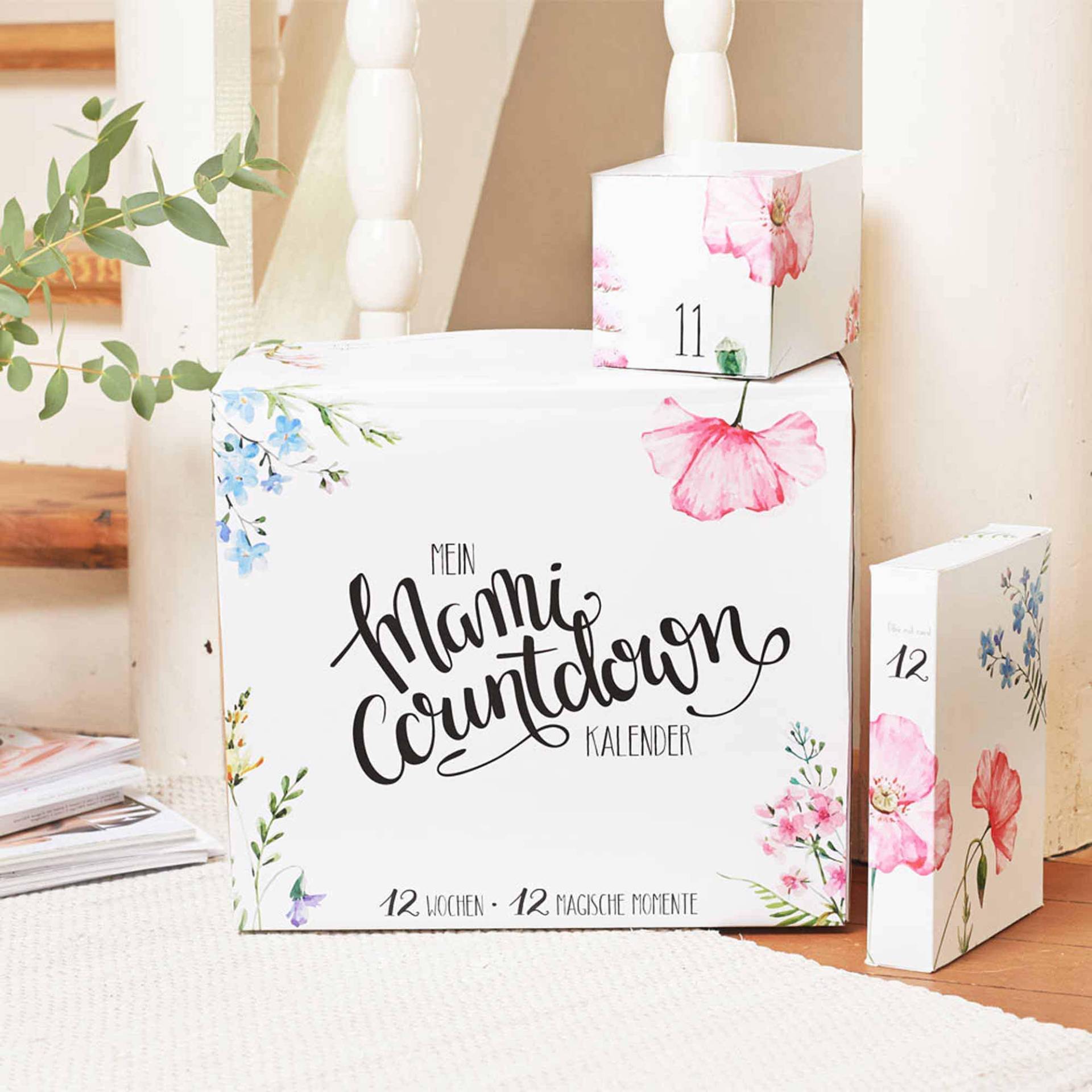 Mami-Countdown-Kalender Für Die Werdende Mama | Geschenk Zur Babyparty, Mutterschutz Schwangere Mit Eigenem Foto Oder Text von CountdownKalender