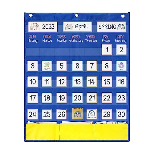 Kalender Taschendiagramm Kindergarten Homeschool Back Classroom Kalender von Courtieyeardceastea