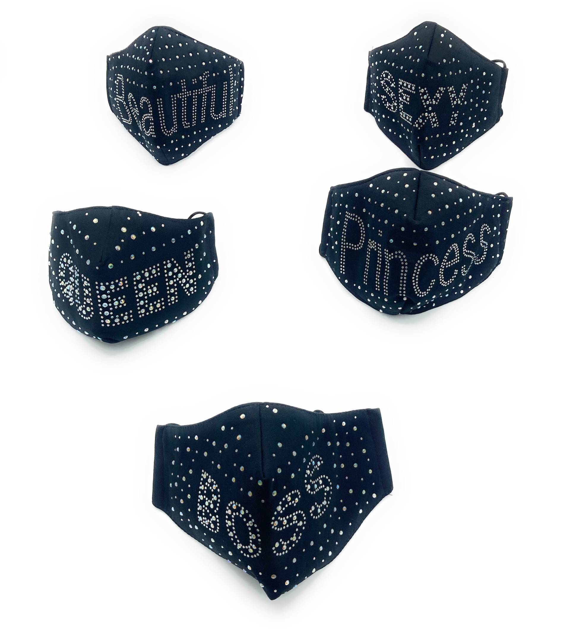 strass Affirmation Maske von CoveredByApril