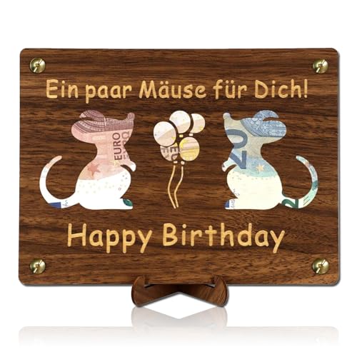 Wooden Money Gift with Stand, Wooden Money Gifts for Boys and Girls with Stand, Money Gifts Packaging with Birthday Card von Cozevdnt