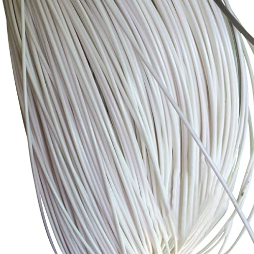 Cozylkx 2,5 Mm Rundes PE Rattan, 10 M Kunststoffimitation Synthetisches Rattan-korbflechtmaterial,Weiß von Cozylkx