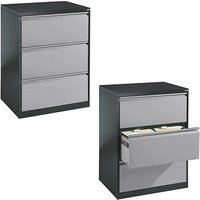 CP C 2000 Acurado Hängeregistraturschrank grau, dunkelgrau 3 Schubladen 78,7 x 59,0 x 104,5 cm von Cp