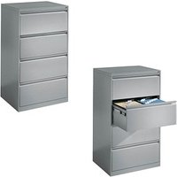 CP C 2000 Acurado Hängeregistraturschrank silber 4 Schubladen 78,7 x 59,0 x 135,7 cm von Cp