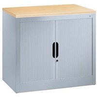 CP Omnispace Rollladenschrank silber 1 Fachboden 80,0 x 42,0 x 72,0 cm von Cp