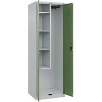 CP Putzmittelschrank Classic Plus 080100-00 S10006 resedagrün, lichtgrau 60,0 x 50,0 x 185,0 cm, aufgebaut von Cp