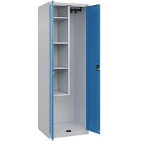 CP Putzmittelschrank Classic Plus 080100-00 S10017 lichtblau, lichtgrau 60,0 x 50,0 x 185,0 cm, aufgebaut von Cp