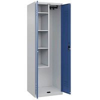 CP Putzmittelschrank Classic Plus 080100-00 S10018 fernblau, lichtgrau 60,0 x 50,0 x 185,0 cm, aufgebaut von Cp