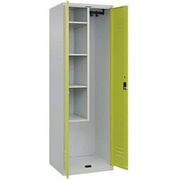 CP Putzmittelschrank Classic Plus 080100-00 S10022 lichtgrau, clowngrün 60,0 x 50,0 x 185,0 cm, aufgebaut von Cp