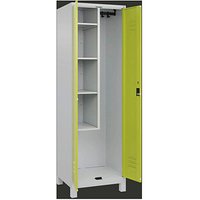 CP Putzmittelschrank Classic Plus 080110-00 S10010 clowngrün, lichtgrau 60,0 x 50,0 x 195,0 cm, aufgebaut von Cp