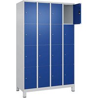 CP Schließfachschrank Classic Plus enzianblau, lichtgrau 080010-404 S10003, 16 Schließfächer 120,0 x 50,0 x 195,0 cm von Cp