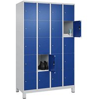 CP Schließfachschrank Classic Plus enzianblau, lichtgrau 080010-405 S10003, 20 Schließfächer 120,0 x 50,0 x 195,0 cm von Cp