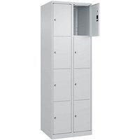 CP Schließfachschrank Classic Plus lichtgrau 080000-204 S10008, 8 Schließfächer 60,0 x 50,0 x 185,0 cm von Cp